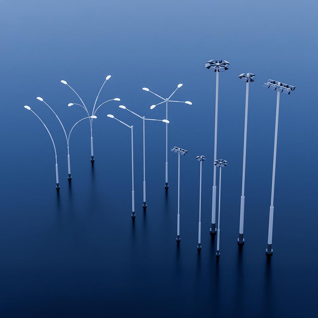 Outdoor Lighting Poles