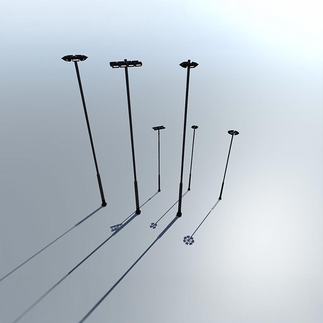 Outdoor Lighting Poles